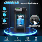Portable Shower for Camping, Rechargeable Camping Shower with Collapsible Bucket with Handle 20L Intelligent LED Display, 4 Spray Modes, Outdoor Shower Kit for Hiking, Travel, Car, Pet 【Black】