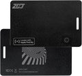 Wallet Tracker Card, Compatible with Find My App(iOS Only), for Luggage Tag, Purse, Passport,Key,IP67 Waterproof,Slim Smart Bluetooth Tracking Tag with Key Chain Hole (Recharge Version-2 Pack)