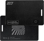 Wallet Tracker Card, Compatible with Find My App(iOS Only), for Luggage Tag, Purse, Passport,Key,IP67 Waterproof,Slim Smart Bluetooth Tracking Tag with Key Chain Hole (Recharge Version-2 Pack)