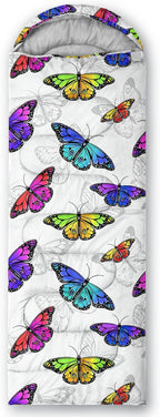 QOOMO Camping Sleeping Bags,3 Season Warm & Cool Weather,Lightweight,Waterproof Sleeping Bags for Adults & Kids,Traveling,and Outdoors,Camping Gear Equipment