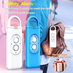 Halo-Siren Alarm, HaloSiren Personal Safety Alarm - Travel Safe Alarm with 130db Loud and LED Strobe Light, Safety Keychain Compatible with Bags, Keys, Backpacks (White)