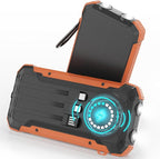 ERRBBIC Solar Charger Power Bank 20000mAh, Portable Wireless Charger, 15W Fast Charging External Battery Pack with Dual Flashlight and USB C Outputs. Outdoor Mobile Power Compatible with Cell Phones