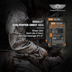 EVERLIT Advanced Emergency Trauma Kit, CAT GEN-7 Tourniquet Mil-Spec Nylon Laser Cut Pouch with 36" Splint, Military Combat Tactical IFAK for First Aid Response Bleeding Control