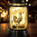 kyoryuger Chicken Gifts for Women/Men Cock Lovers Solar Lantern Mom Birthday, Mothers Day, Solar Garden Decoration Outside for Yard, Patio,Backyard,Porch, Torches