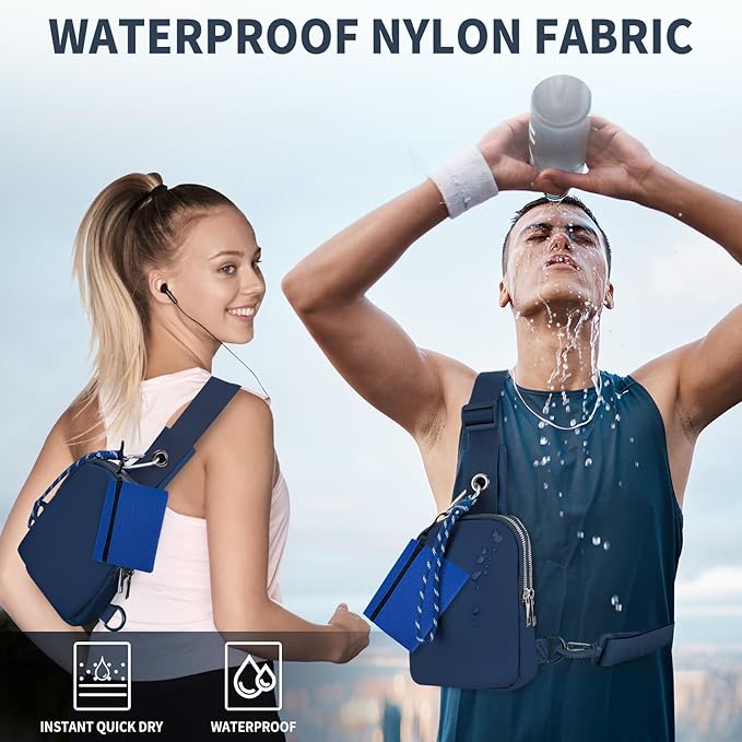 Waterproof Clear Bag for Stadium Events, Women's Crossbody Clear Sling Bag with Coin Wallet, Shoulder Bag for Daily Use