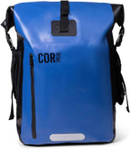 COR Surf Waterproof Dry Bag Backpack with Padded Laptop Sleeve Heavy Duty Roll-Top Pack (Dark Blue, 40L)