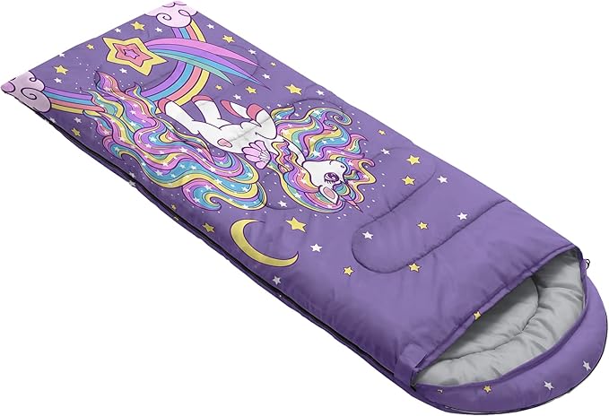 QOOMO Camping Sleeping Bags,3 Season Warm & Cool Weather,Lightweight,Waterproof Sleeping Bags for Adults & Kids,Traveling,and Outdoors,Camping Gear Equipment