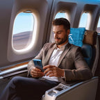 Travel Blanket and Pillow-2-in-1, Ultra-Soft&Compact, One-Piece Airplane Blanket with Hand Luggage Belt and Backpack Clip,Travelers Accessories Gifts, 61x43 Inches (Green)