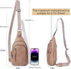 CLUCI Crossbody Bags for Women Men,Leather Sling Bag Cross Body Backpack for Woman Gifts for Women Birthday Unique