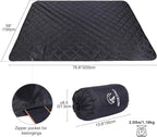 REDCAMP Large Camping Blanket with Sherpa Lining, Cold Weather Warm Outdoor Blanket Windproof for Camping Stadium, Hiking, Machine Washable （59"x 79"）