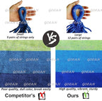 Brazilian Double Hammock 2 Person Extra Large Canvas 250x160cm Total Length 350cm Load 500lb Cotton Hammock for Garden Outdoor and Indoor Blue/Green(98 * 65'')