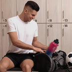 Trebo 32oz Water Bottle Insulated with Paracord Handle and Straw,Vacuum Double Wall Stainless Steel Water Jug Keep Cold 48 Hours, Water Flask with 3 Lids for Men Women Sports,Travel,Ruby Red