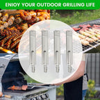 J&HYBBQ Stainless Steel Burner: 16-1/8" (402cm) Quality Heavy Duty Grill Replacement Parts with Durability & Easy Installation for Bull, Cal Flame, Charbroil, Nexgrill, Beefeater & More Gas Grills.