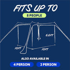 SUN NINJA Beach Tent Sun Shelter UPF50+ - Easy Pop Up Beach Canopy - Outdoor Shade for Camping Trips, Fishing, Backyard Fun Picnics - Sand Shovel, Ground Pegs & Stability Poles