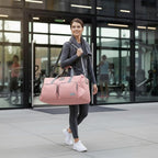 Lucky Travel Duffel Bags 115L, Gym Bag, Travel Bag & Large Duffle Bag for Men, Foldable Overnight Weekender Bags for Women & Men with Adjustable Shoulder Strap, Bridal Rose