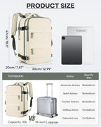 coofay Vacuum Backpack Travel with Pump Vacpack Travel Backpack with Vacuum System Compression Backpacks