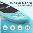 FBSPORT 11' Premium Stand Up Paddle Board, Yoga Board with Durable SUP Accessories & Carry Bag | Wide Stance, Surf Control, Non-Slip Deck, Leash, Paddle and Pump for Youth & Adult