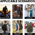 35L Tactical Backpack for Men, MOLLE Military Bug Out Bag, Waterproof Rucksack for Hiking with Hydration Port Army Green