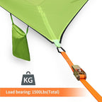 Camping Hammock for Outside with Insect-Proof Net (Orange, Staps*2)