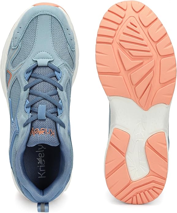 Kricely Men's Trail Running Shoes Non Slip Hiking Shoes Tennis Shoes Fashion Sneakers Workout Footwear