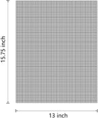 AOOCAN Grill mesh mat - Set of 5 Non Stick BBQ Grill mats, Heavy Duty, Reusable Grilling mats, Easy to Clean - Works on Gas, Charcoal, Pellet Grill - 15.75 x 13 in, Black