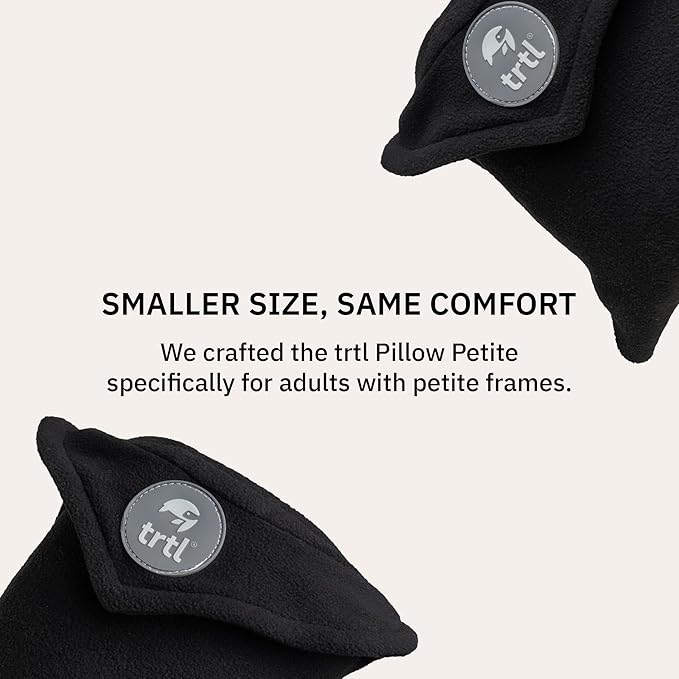 trtl Pillow Petite - Small Travel Pillow with Built-in Head and Neck Support - Comfortable Plane Neck Pillow for Traveling - Compact and Machine-Washable
