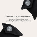 trtl Pillow Petite - Small Travel Pillow with Built-in Head and Neck Support - Comfortable Plane Neck Pillow for Traveling - Compact and Machine-Washable