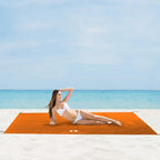 Red Suricata Sand Free Beach Mat – Large Sandproof Beach Blanket, Sandless, Waterproof – Fits and Matches Beach Canopy - Oversized Sand Proof Beach Mats for Outdoor, Picnic, Camping (Medium, Orange)