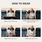 trtl Pillow - Scientifically Proven, Super Soft Neck Support Travel Pillow for Airplanes - Lightweight and Machine Washable - Ergonomic Design for Traveling on Flights, Cars, and Trains - Red
