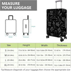 Travel Luggage Cover Suitcase Protector Fits 18-32 Inch Wheel Covers PatternedTravel Related Items Flower Luggage Protector Elastic L