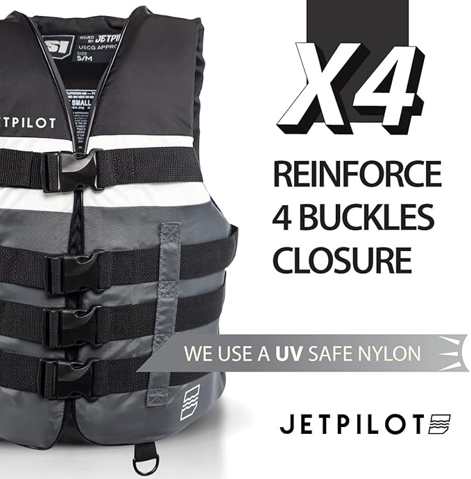 Jetpilot S1 Nylon Coast Guard Approved Life Vest PFD