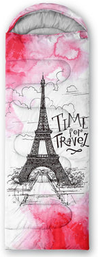 QOOMO Camping Sleeping Bags,3 Season Warm & Cool Weather,Lightweight,Waterproof Sleeping Bags for Adults & Kids,Traveling,and Outdoors,Camping Gear Equipment