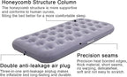 Twin Size Single Camping Air Mattress Bed with Air Pump,Inflatable Air Mattress,Thickened Portable Blow Up Bed,Travel Sleeping Pad for Truck Tent Camping/Home/Hiking(Grey)