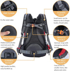 Diamond Candy Waterproof Hiking Backpack for Men and Women, Lightweight Day Pack for Travel Camping