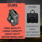 Chef Master Carrying Bag for Camp Stove & Butane Fuel Canister, Travel Camping Bag for Tin Cans, Compatible for Most Portable Camp Stoves & Dual Fuel Stove for Outdoor Trip, Camping Essential 90080