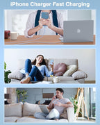 Susnwere USB C to Lightning Cable (2pack 6ft), Apple MFi Certified iPhone Fast Charger 2m, Power Delivery Original Type C Charging Cord for Apple iPhone 13/12/11 Pro/11/XS MAX/XR/8/7/6s Plus,iPad