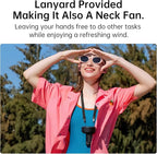 JISULIFE Handheld Fan Life7 – Ultimate Flexibility: High-Power Motor, LED Display, 19.5 Hrs Cooling, 5000mAh Rechargeable, 5-Speed, Foldable Design, 3-IN-1 Portable Fan for Travel Cruise Beach(Black)