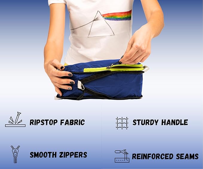 6 Set/3 Set Ultralight Compression Packing Cubes, Suitcase and Backpack Travel Organizer Bags