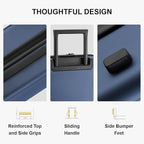 LEVEL8 Carry on Luggage Airline Approved, Small Carry on Suitcases with Wheels, Lightweight Hardside Textured Luggage for Travel, Tsa Approved, 20-Inch, Navy