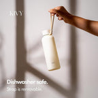 KIVY Tritan Water Bottle 2nd Generation (Beige White, 22oz)