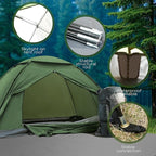 1/2/4 Person Camping Tent - Lightweight Backpacking Tent, Waterproof Windproof Easy Setup Hiking Tent, Suitable for Outdoor, Family, Camping, Hunting, Mountaineering Travel