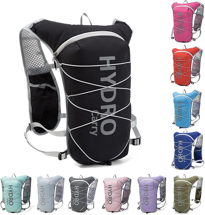 Lightweight Running Vest for Women and Men Hydration Backpack Pack with 1.5L Water Bladder Bag for Hiking Trail Running Gear Cycling Marathon