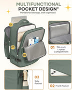 coofay Travel Backpack For Women Men Airline Approved Carry On Backpack Flight Approved Waterproof Sports Luggage Backpack Casual Daypack Small Hiking Backpacks