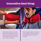 Cabeau Evolution S3 Travel Pillow – Straps to Airplane Seat – Ensures Your Head Won’t Fall Forward – Relax with Plush Memory Foam – Quick-Dry Fabric Keeps You Cool and Dry (Indigo)…