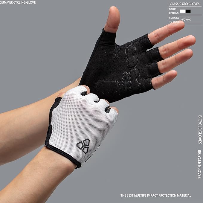 Cycling Gloves - Anti-Slip, Shock-Absorbing XRD Pad, Light Weight Breathable MTB Biking Gloves for Men & Women