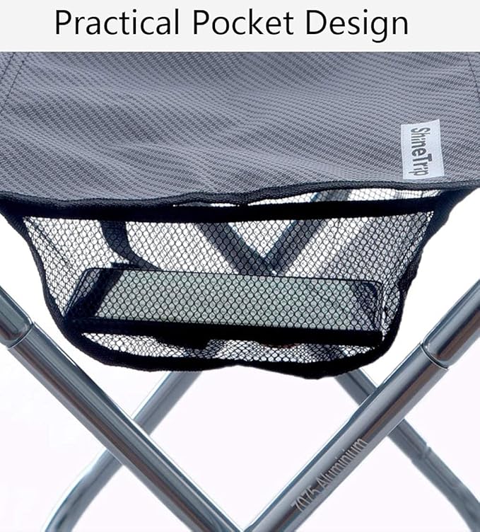 AOUTACC Ultralight Portable Folding Camping Stool for Outdoor Fishing Hiking Backpacking Travelling(XL:13"x14"x15";Large:11.8"x11"x11.4"; Medium:8.3"x9.5"x 11")