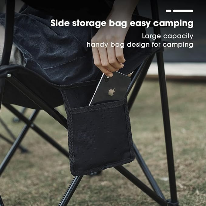 Damei century 4Pack Folding Camping Chairs-Lightweight, Installation-Free, Portable Chair for Beach, Lawn, Outdoor Sports