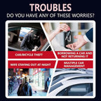 JieWeiXun Compatible Android Ultra-Thin Find My Device Tracker – IP66 Waterproof, 1-Year Battery, Global GPS Locator for Keys/Wallet/Luggage via Google Find My Network(Android, 1 PCS)