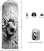 QOOMO Animals Camping Sleeping Bags,3 Season Warm & Cool Weather,Lightweight,Waterproof Sleeping Bags for Adults & Kids,Traveling,and Outdoors,Camping Gear Equipment