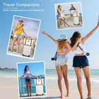 Kono Luggage Set 4 Piece Carry On Hardside Luggage with TSA Lock Spinner Wheels Carry On Suitcase Apricot Black